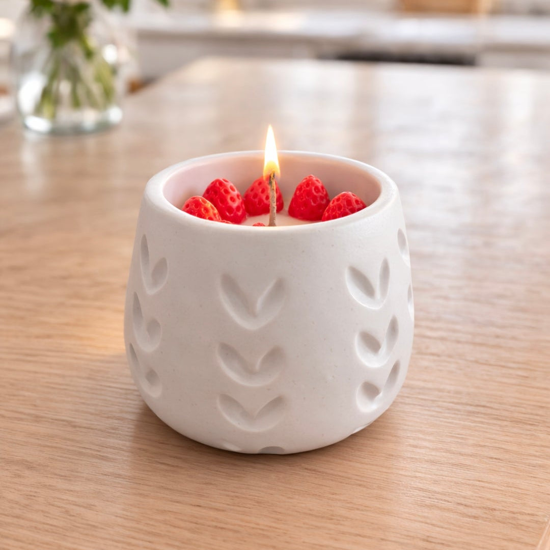 Vela Fresas con Nata