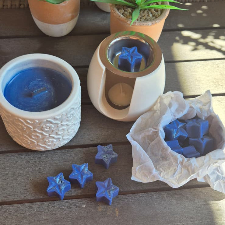 Wax melts Elixir de Flores en quemador artesanal Noches de verano