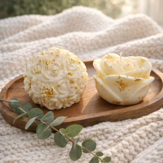 Flor y Pompón de rosas (en pack o individual)